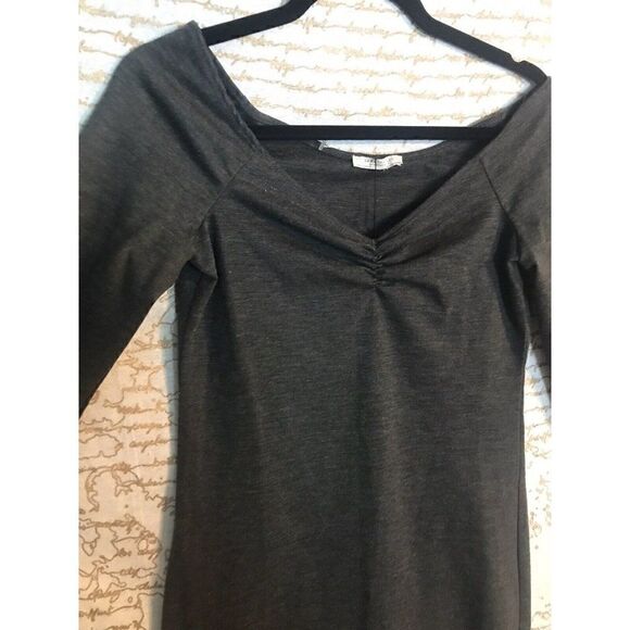 ZARA Womens Medium Grey Draped Dress TRF Bodycon Ref 5644/287.  G - Picture 3 of 6